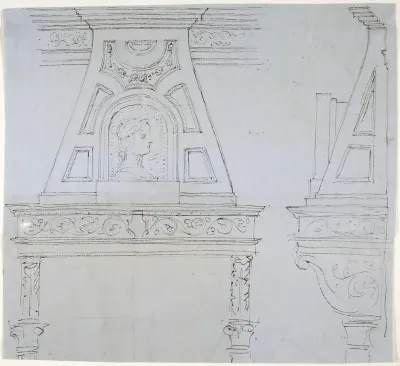 Mantelpiece Design with Mirror