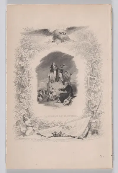 Manuel's Tomb, from "The Complete Works of Béranger"