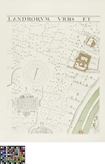 Map of Bruges by Marcus Gerards - printing plate 2/10