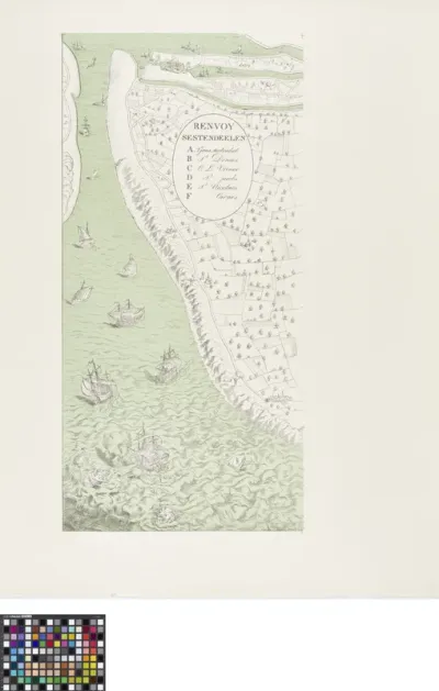 Map of Bruges by Marcus Gerards - printing plate 6/10