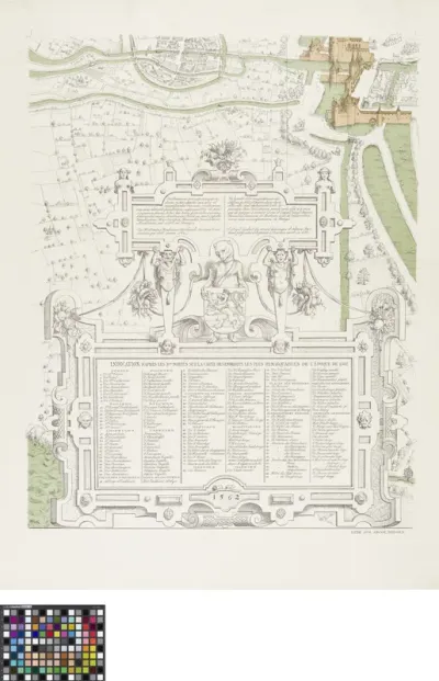 Map of Bruges by Marcus Gerards - printing plate 7/10