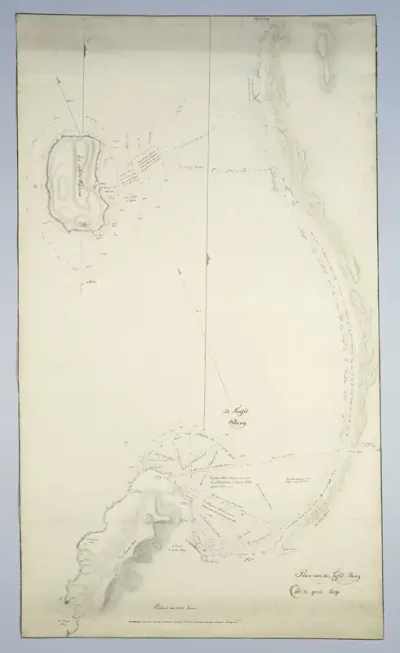 Map of Table Bay and Robben Island