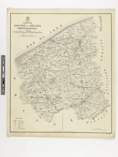 Map of the diocese of Bruges