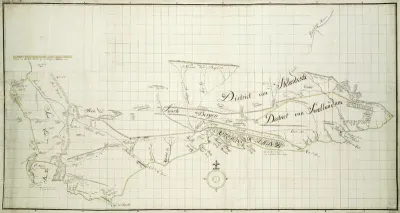 Map of the Southern part of the Cape from St Helena Bay to the Great Fish River