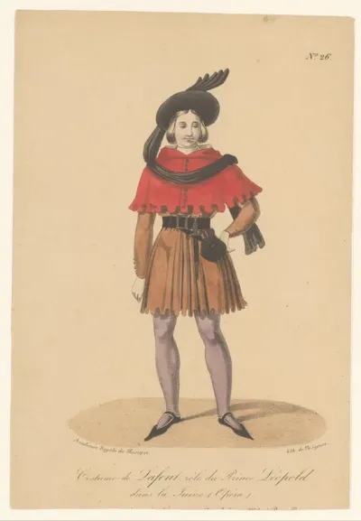 Marcelin Lafont in de rol van prins Leopold in de opera La Juive