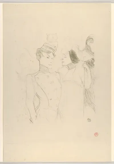 Marcelle Lender and Eva Lavalliére in a Revue at the Variétés