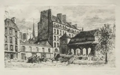 Marché aux veaux en demolition