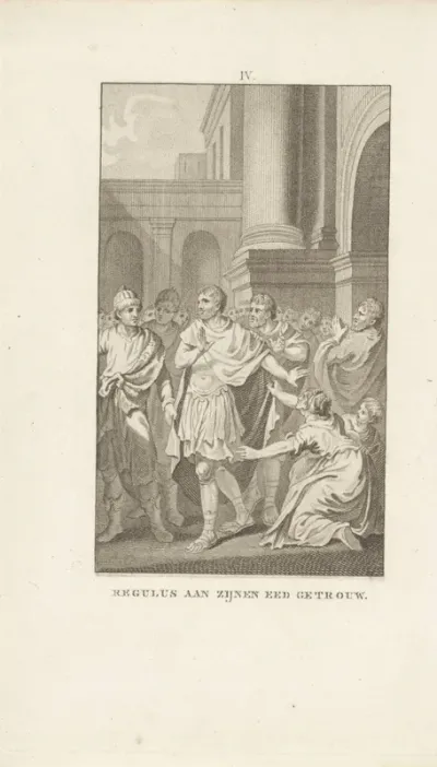 Marcus Atilius Regulus vertrekt uit Rome