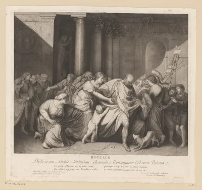 Marcus Atilius Regulus vertrekt uit Rome