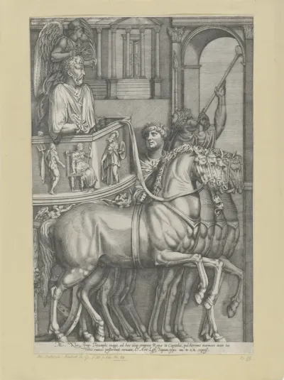 Marcus Aurelius op zijn zegenkar