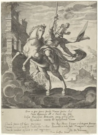 Marcus Curtius springt in de kloof