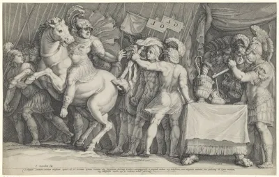 Marcus Furius Camillus arriveert in Rome