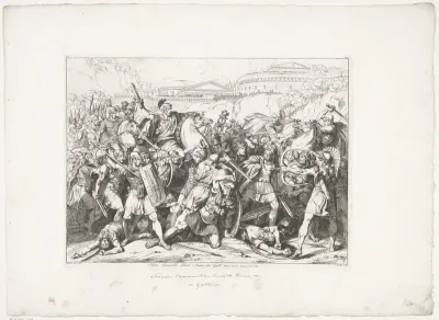 Marcus Furius Camillus bevrijdt Rome van de Galliërs