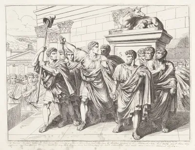 Marcus Junius Brutus en de andere samenzweerders