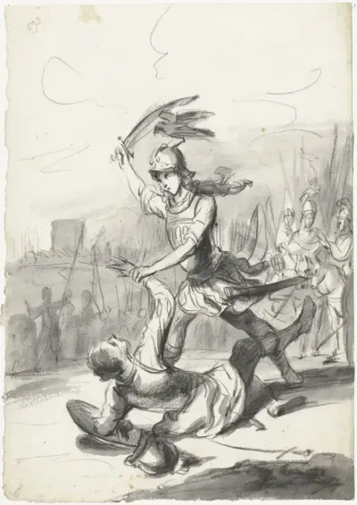 Marcus Valerius Corvinus verslaat een Galliër