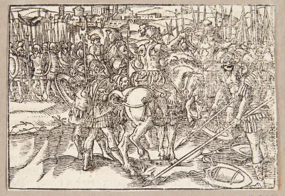 Marcus Valerius formaner den rebelske soldat til at skabe fred