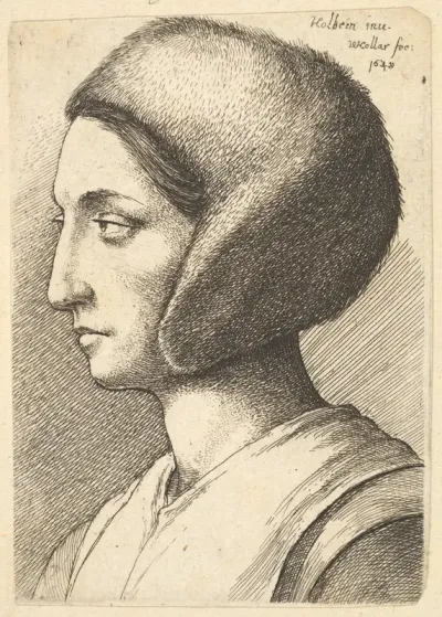 Margaret Griggs (Woman in a fur bonnet, profile to the left)