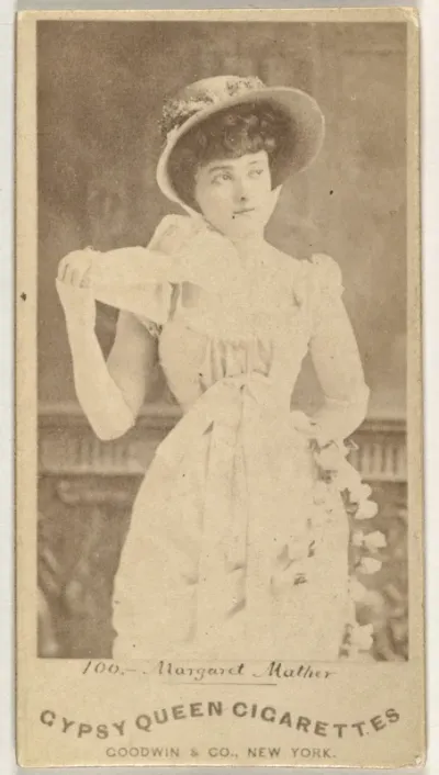Margaret Mather, from the Actors and Actresses series (N171) for Gypsy Queen Cigarettes