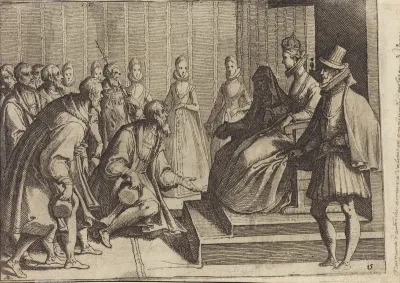 Margaret of Austria Giving Audience to a Nobleman [verso]
