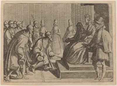 Margaret of Austria Giving Audience to a Nobleman