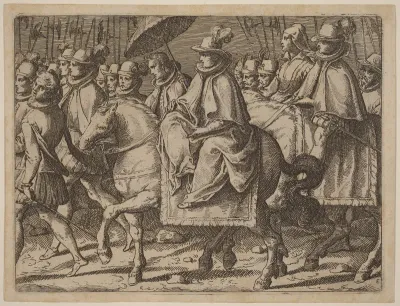 Margaret of Austria on Horseback
