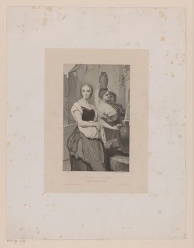 Marguérite bij de fontein