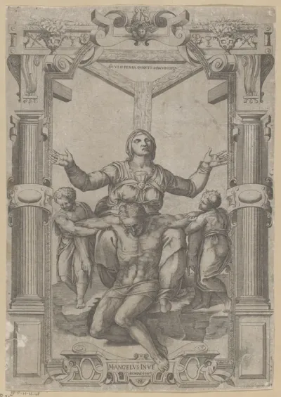 Maria aan de voet van het Kruis