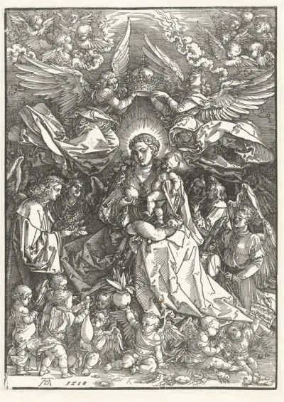 Maria als koningin der engelen
