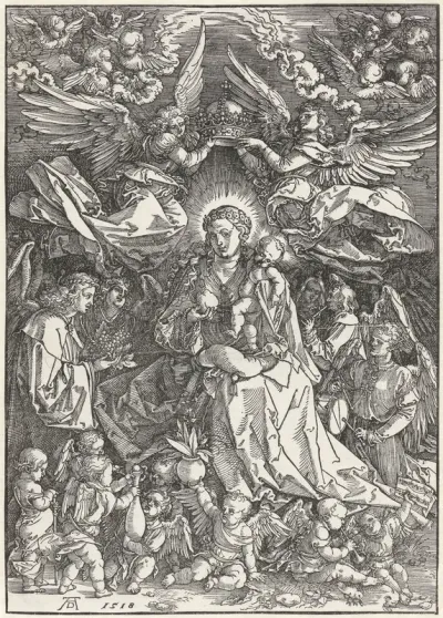 Maria als koningin der engelen