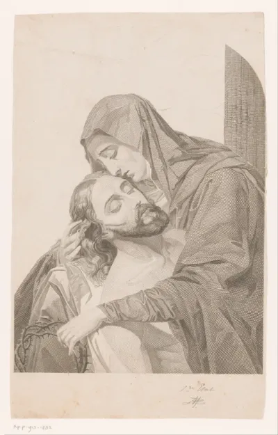 Maria als Mater Dolorosa met de overleden Christus in haar armen