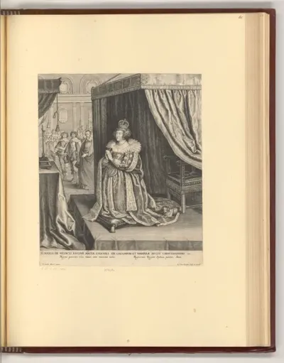 Maria de’ Medici, das Kreuz anbetend