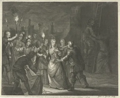 Maria de' Medici ontsnapt uit het kasteel van Blois, 1619
