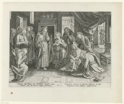 Maria en de apostelen rouwen om Christus