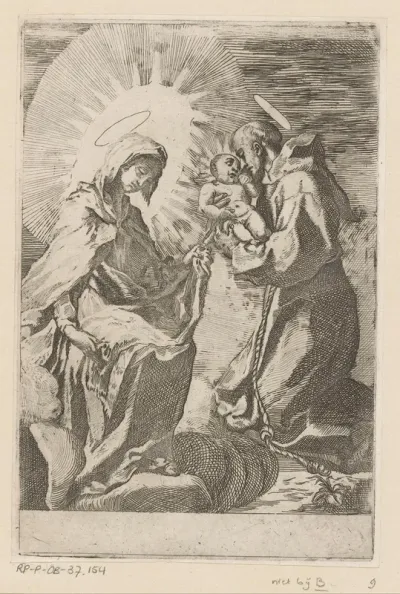 Maria en de heilige Antonius van Padua met het Kind