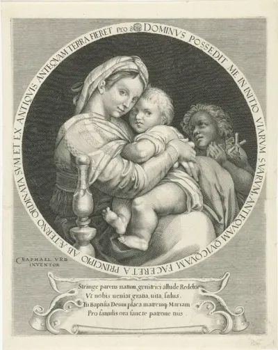 Maria en kind met Johannes de Doper