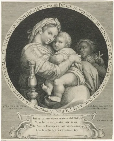 Maria en kind met Johannes de Doper