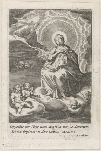 Maria in conversatie met God de Vader