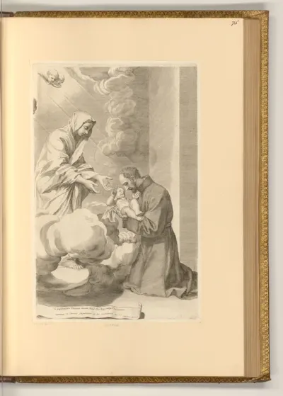 Maria legt das Christuskind in die Arme des hl. Kajetan
