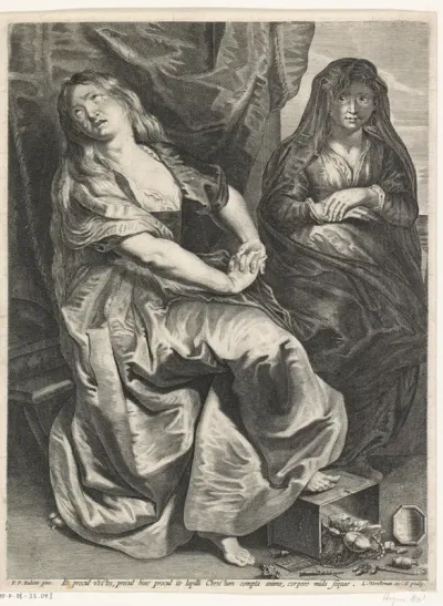 Maria Magdalena doet afstand van aardse ijdelheden
