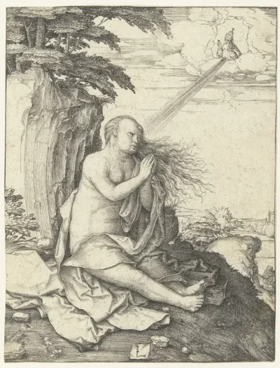 Maria Magdalena in de woestijn