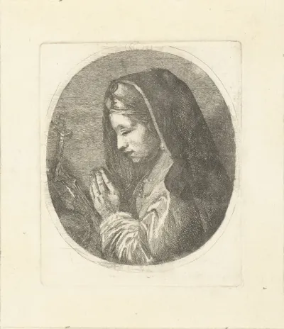 Maria Magdalena in gebed