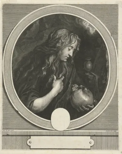 Maria Magdalena met schedel