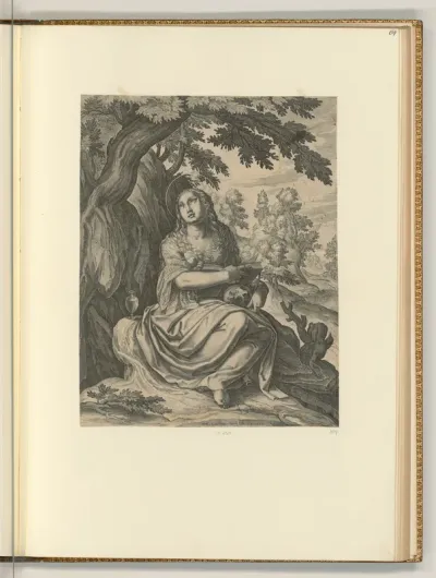 Maria Magdalena unter einem Baum