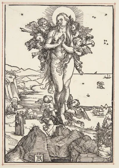 Maria Magdalene føres til himmels af englene