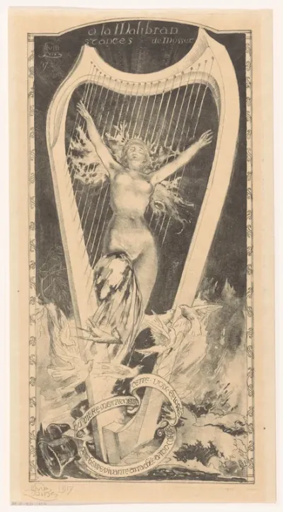 Maria Malibran voor harp