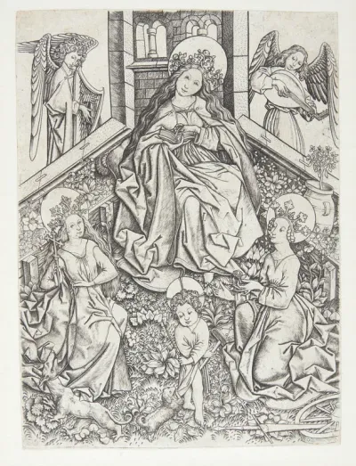 Maria med Jesusbarnet, Den Hellige Margaretha og Den Hellige Katarina