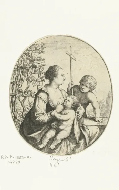 Maria met Christus en Johannes de Doper