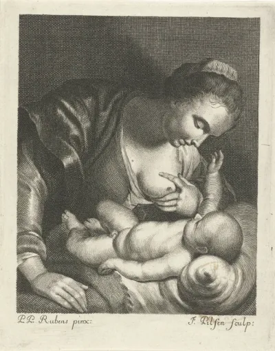 Maria met Christuskind aan borst