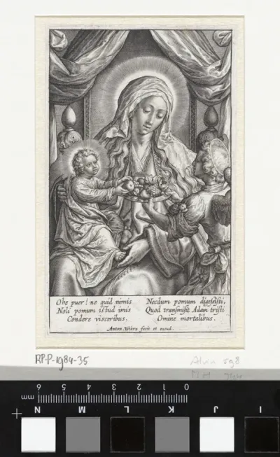 Maria met Christuskind en engel