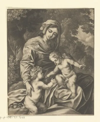 Maria met Christuskind en Johannes de Doper